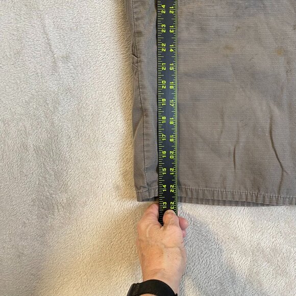 Dickies Men's Work Shorts Size 36 Rip Stop Gray Cotton Casual Wear With STAINS - Picture 7 of 10